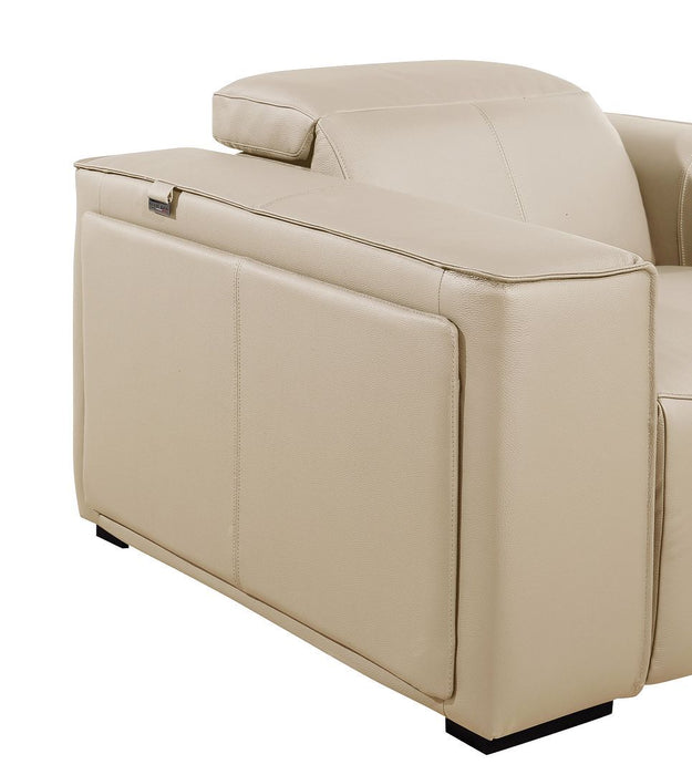1224 - 5-Piece L-Shaped Sectional Sofa In With 3 Power Recliners & Power Headrests