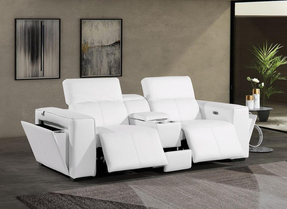 1224 - 3-Piece Modular Power Reclining Loveseat In With 2 Power Recliners & Power Headrests