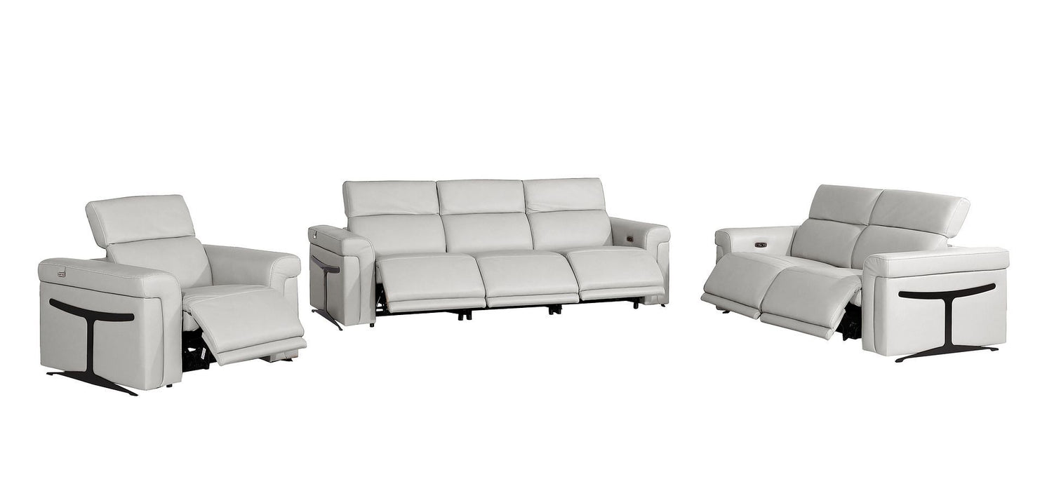 1126 - 6-Piece Modular Power Reclining Sofa, Loveseat & Chair Set In With 6 Power Recliners & Power Headrests