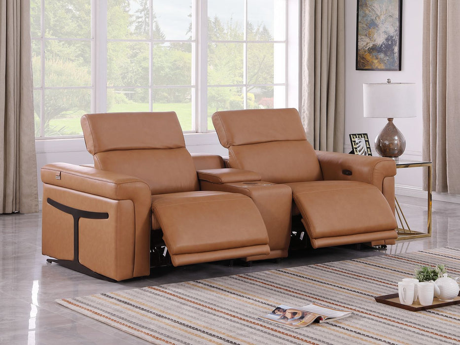 1126 - 3-Piece Modular Power Reclining Loveseat In With 2 Power Recliners & Power Headrests