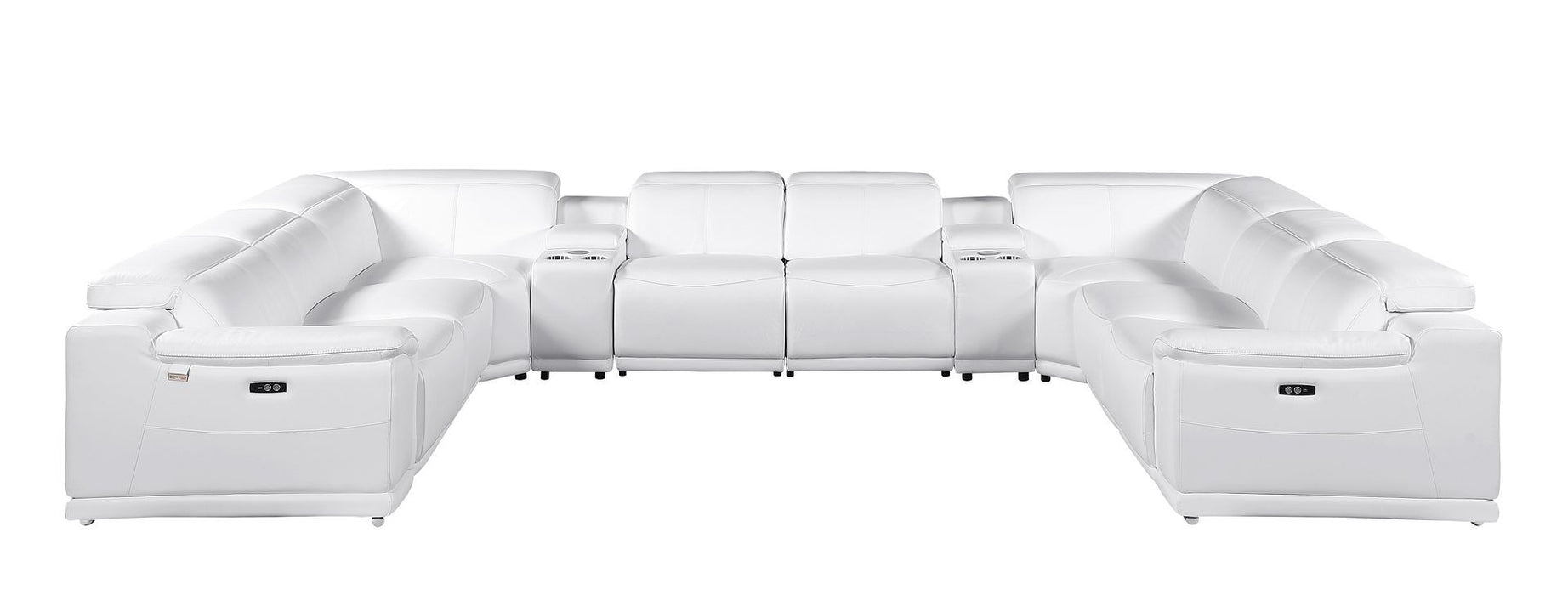9762 - 10-Piece U-Shaped Sectional Sofa With 4 Power Recliners