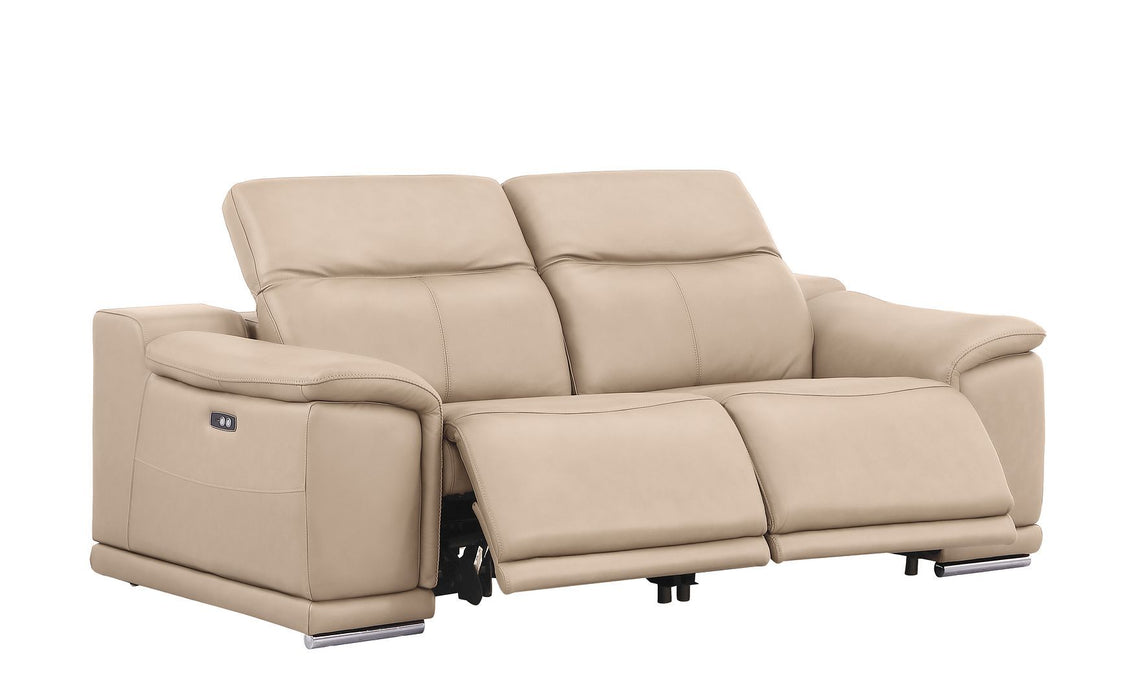 2679 - Power Reclining Sofa, Loveseat & Chair Set In Genuine Leather (6 Recliners)