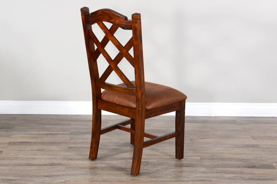Santa Fe - Double Crossback Chair - Dark Brown