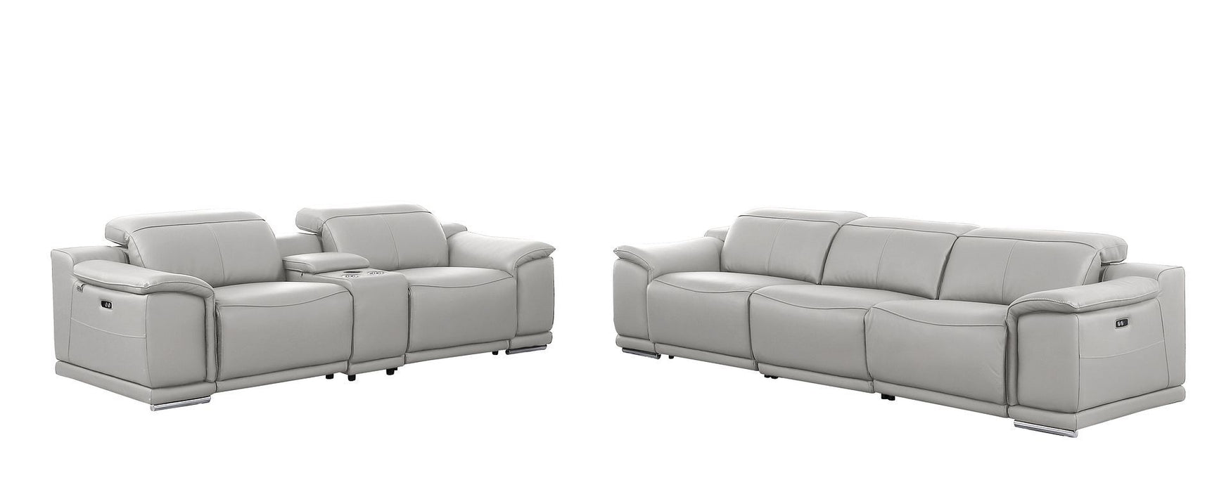 9762 - 6-Piece Modular Power Reclining Sofa And Console Loveseat Set With 5 Power Recliners In