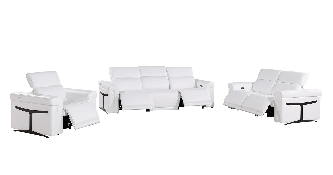 1126 - 6-Piece Modular Power Reclining Sofa, Loveseat & Chair Set In With 5 Power Recliners & Power Headrests