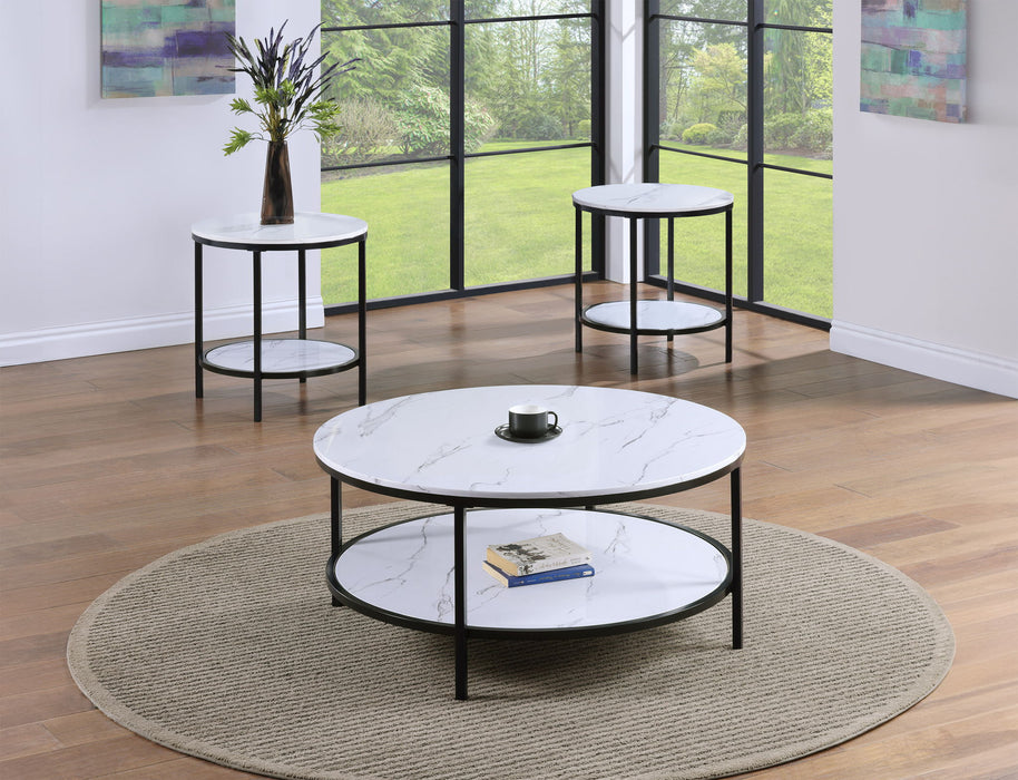 Valerie - Table Set (Coffee & 2 End Tables) - White