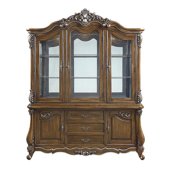 Latisha - Buffet & Hutch - Antique Oak
