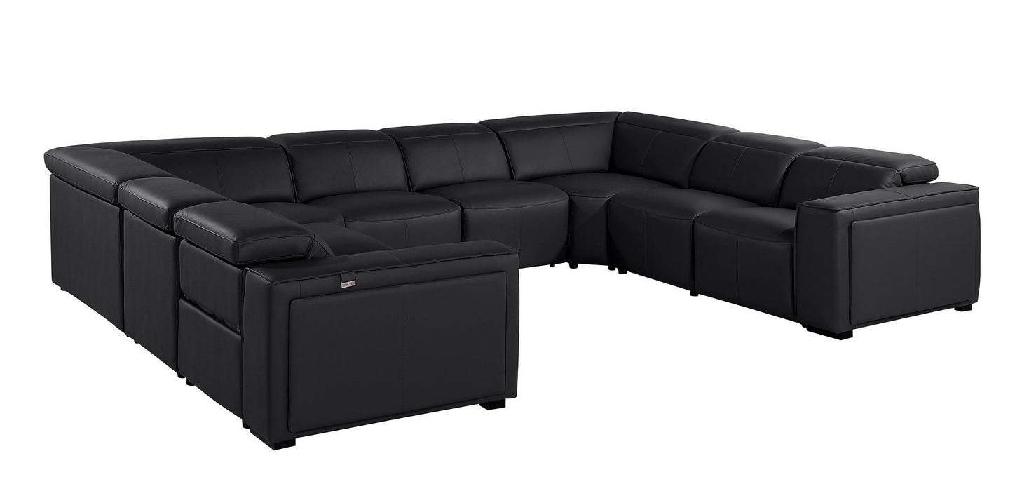 1224 - 8-Piece U-Shaped Sectional Sofa In With 4 Power Recliners & Power Headrests