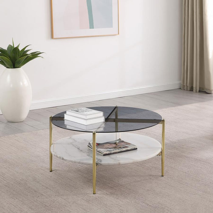 Jonelle - Round Glass Top Table
