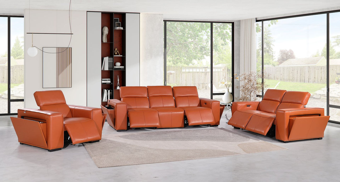 1224 - 6-Piece Modular Power Reclining Sofa, Loveseat & Chair Set In With 5 Power Recliners & Power Headrests