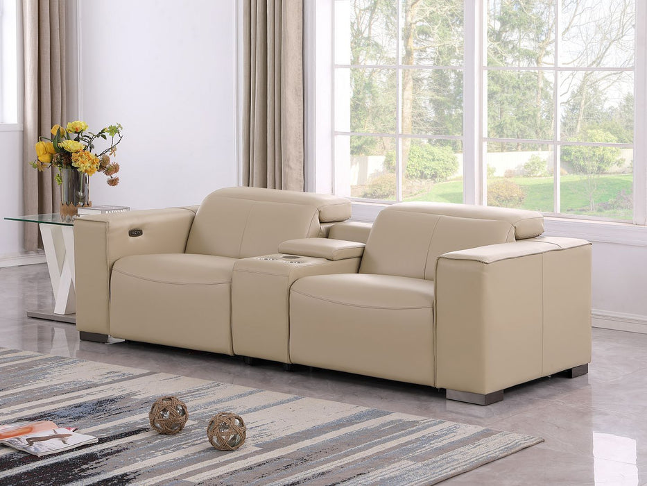 1208 - Dual Power Reclining Console Loveseat