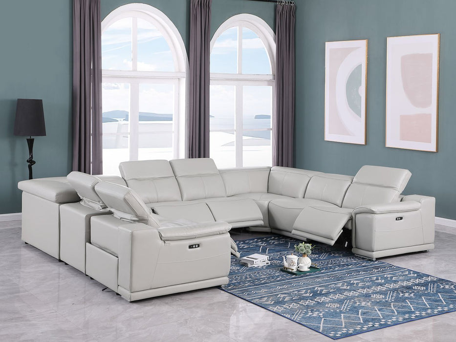 9762 - 8-Piece U-Shaped Sectional Sofa With 4 Power Recliners