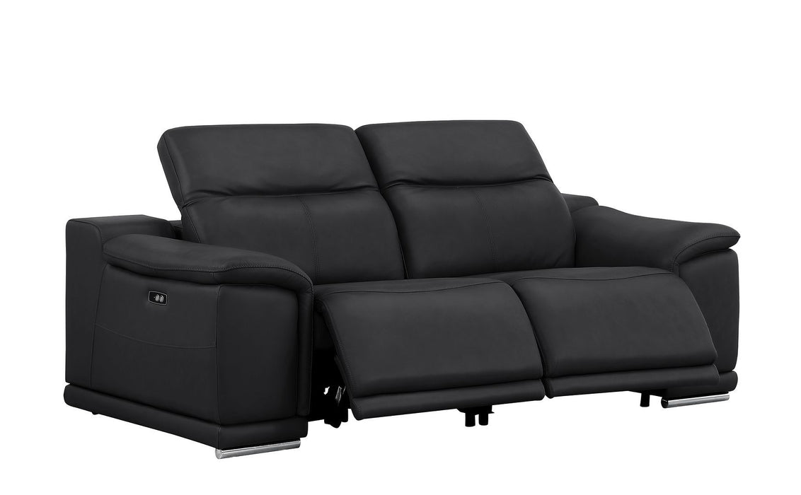 2679 - Power Reclining Sofa, Loveseat & Chair Set In Genuine Leather (5 Recliners)
