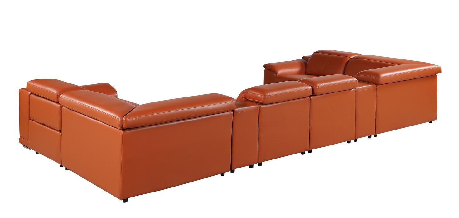 9762 - 8-Piece U-Shaped Sectional Sofa With 2 Power Recliners