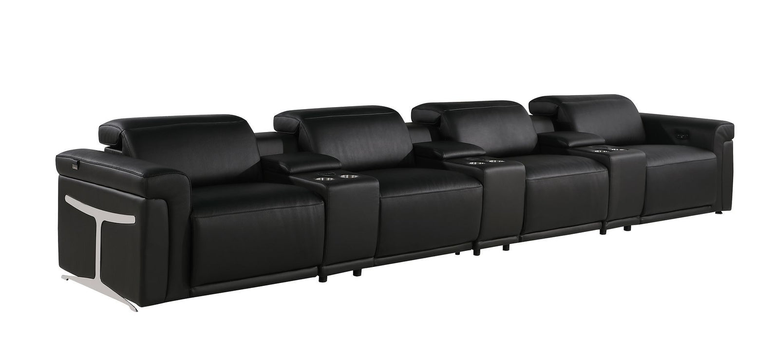 1126 - 7-Piece Modular Power Reclining Sofa In With 4 Power Recliners & Power Headrests