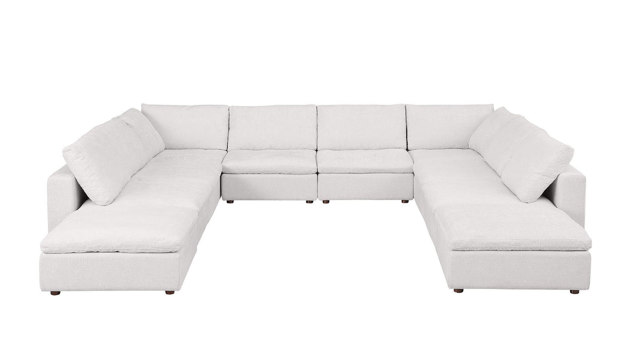 1100 - 10-Piece U-Shaped Sectional In Italian Fabric