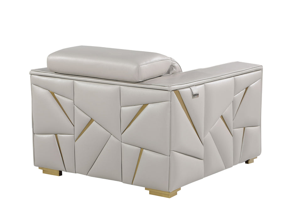 1120 - Top Grain Italian Leather Living Room Set