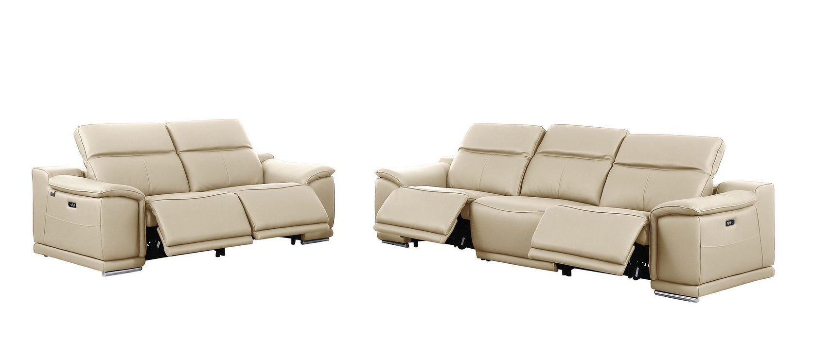 9762 - 5-Piece Modular Power Reclining Sofa And Loveseat Set 5 Power Recliners In