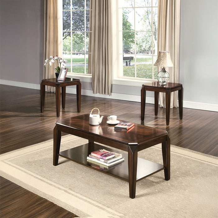 Docila - 3 Piece Coffee & End Set - Walnut