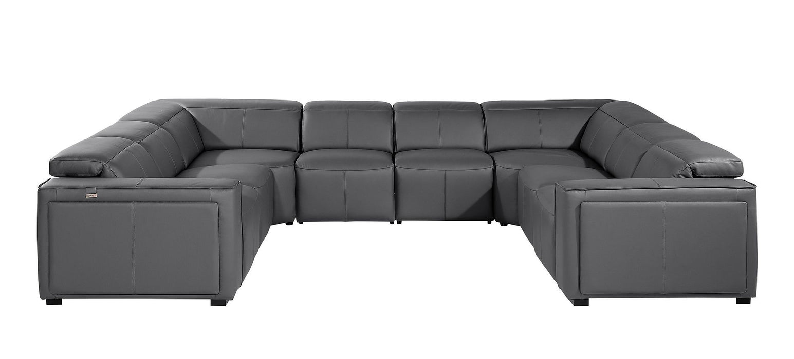 1224 - 8-Piece U-Shaped Sectional Sofa In With 4 Power Recliners & Power Headrests