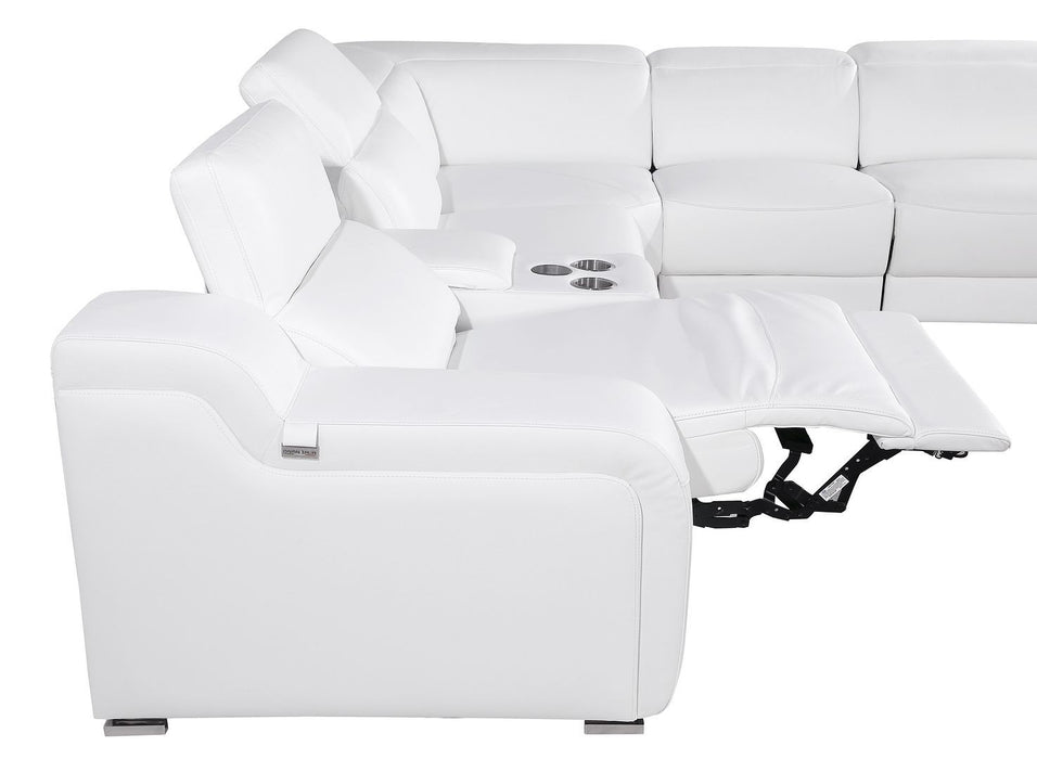 1116 - 8-Piece U-Shaped Sectional Sofa In With 4 Power Recliners & Power Headrest