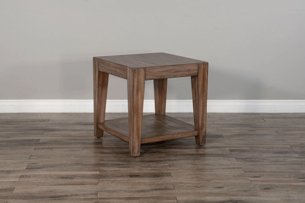 Doe Valley - Mahogany Wood Coffee Table With Casters