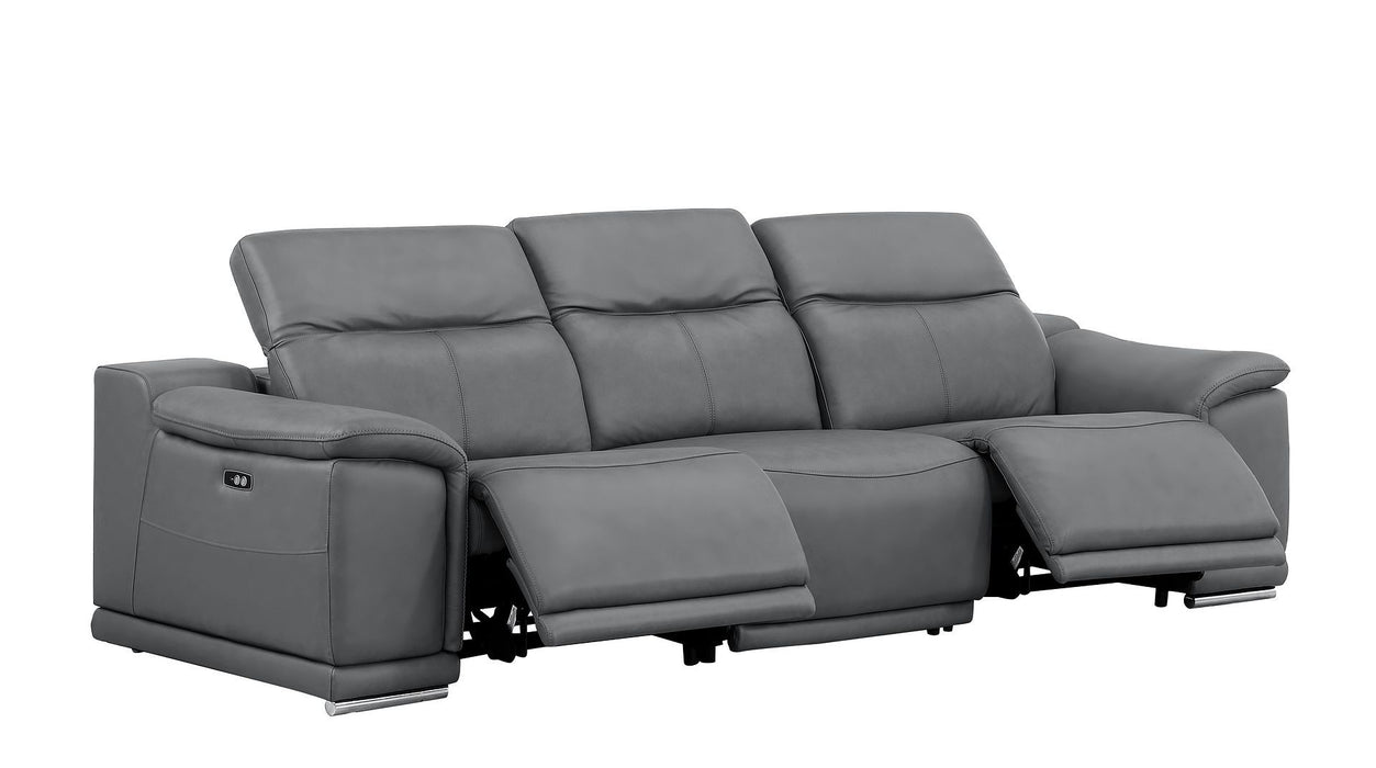2679 - Genuine Leather Reclining Set (Sofa And Loveseat With 4 Power Recliners)