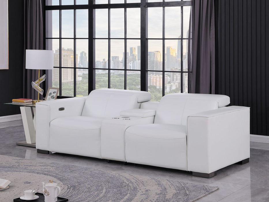 1208 - Dual Power Reclining Console Loveseat