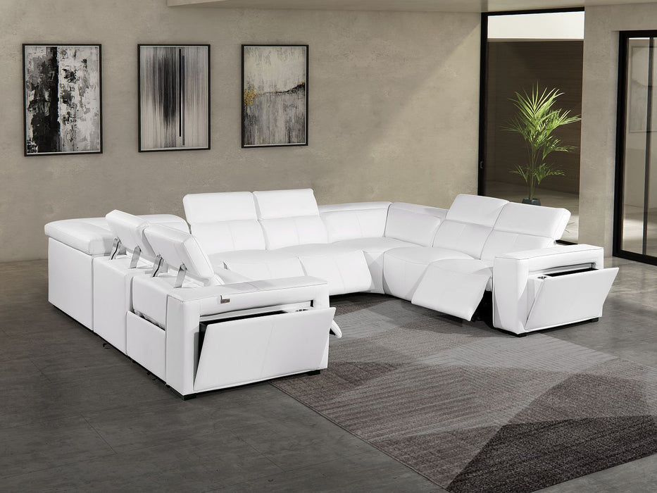 1224 - 8-Piece U-Shaped Sectional Sofa In With 4 Power Recliners & Power Headrest