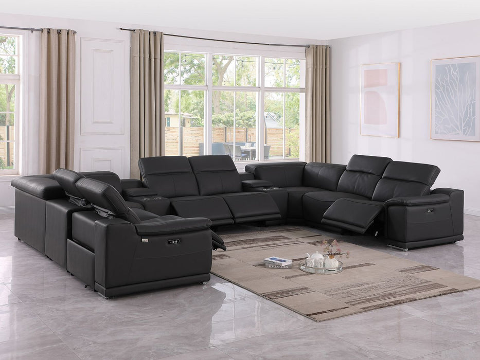 9762 - 10-Piece U Shaped Sectional Sofa With 4 Power Recliners