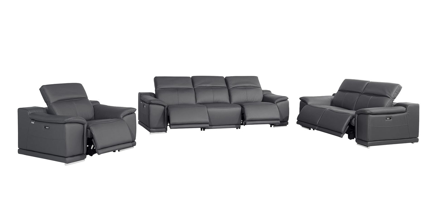 9762 - 6-Piece Modular Power Reclining Sofa, Loveseat And Chair Set With 5 Power Recliners In