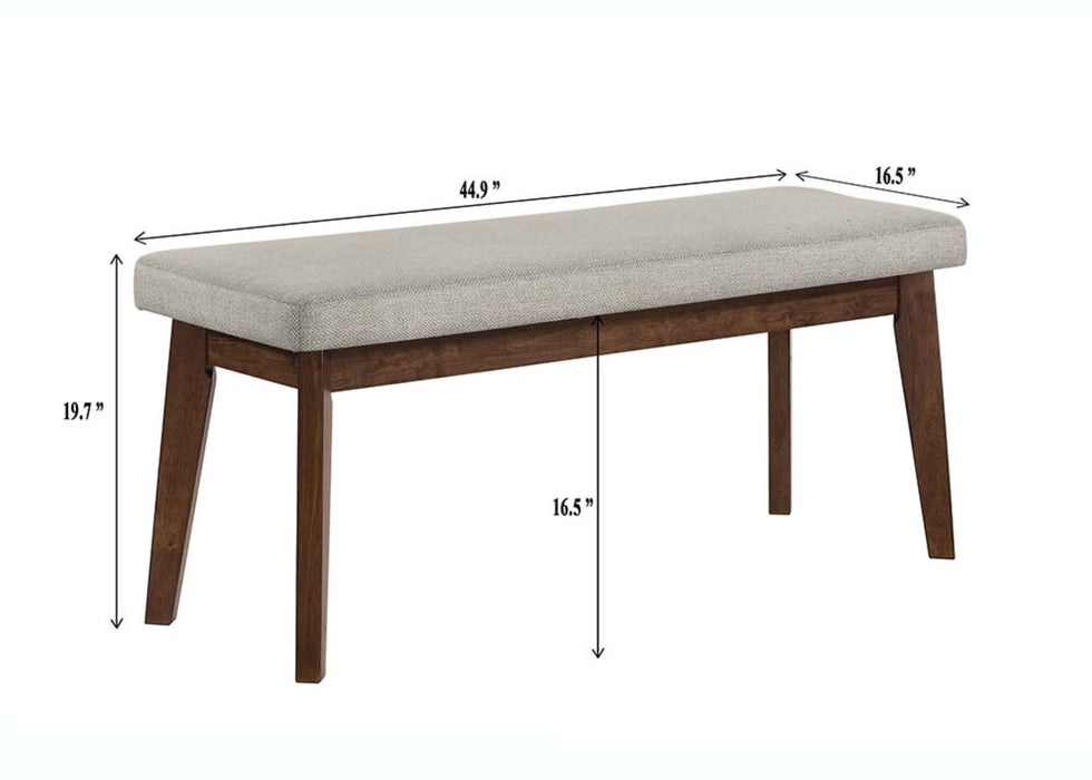 Salerno - Bench - Gray / Brown