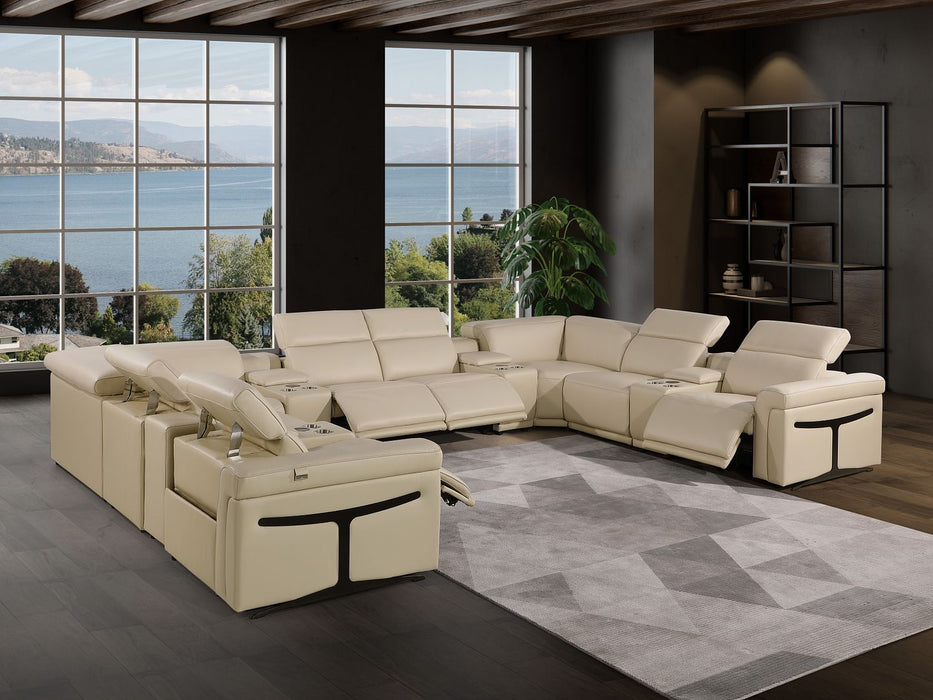 1126 - 12-Piece U-Shaped Sectional Sofa In With 4 Power Recliners & Power Headrests