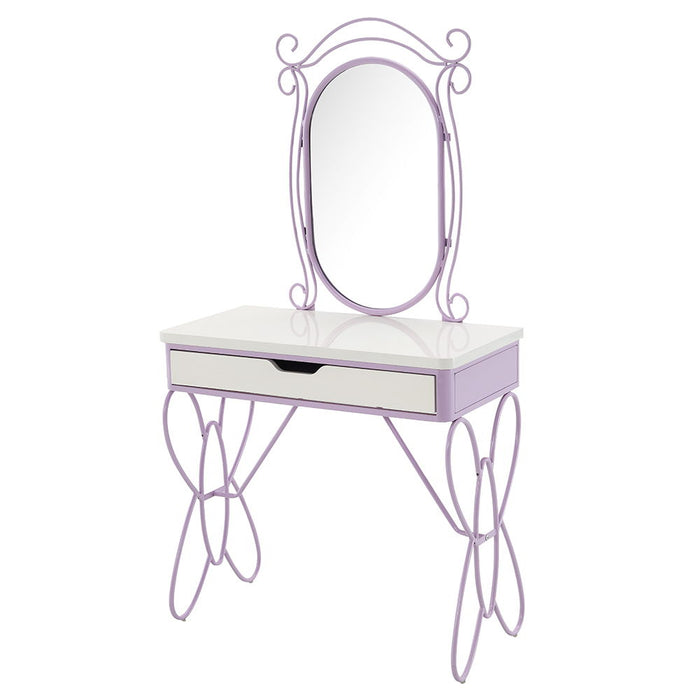 Priya II - Vanity Set - White & Light Purple