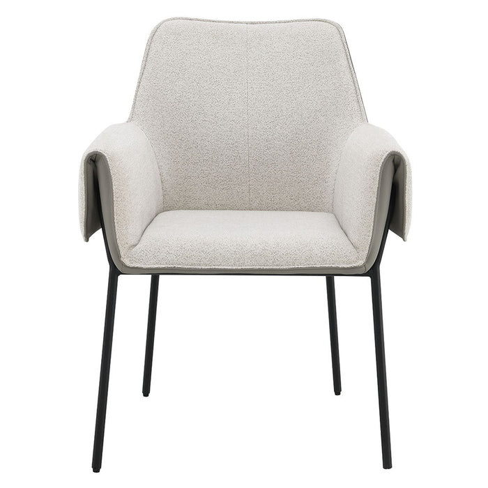 Jirina - Arm Chair (Set of 2) - Beige Chenille