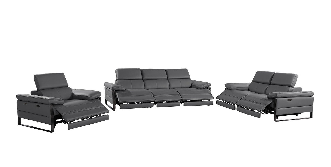 1246 - Modular Power Triple Reclining Sofa, Loveseat, And Chair Set With Power Headrests