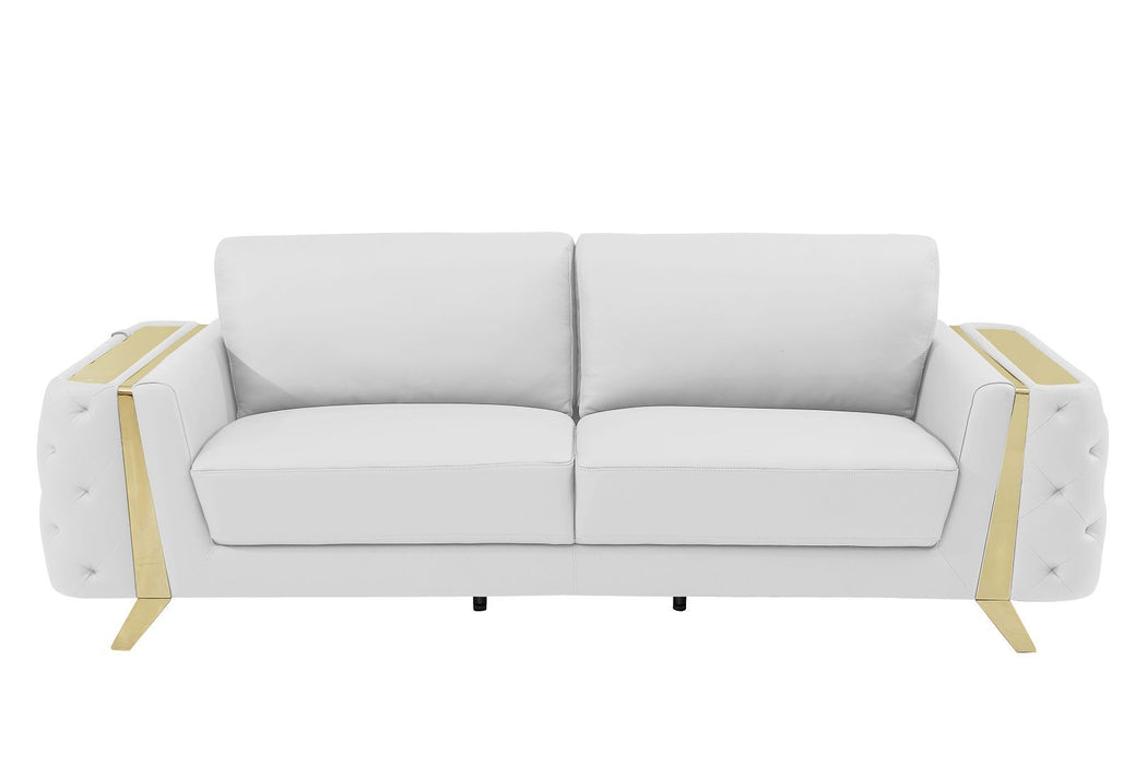 1050 - 3-Piece Sofa Set - White