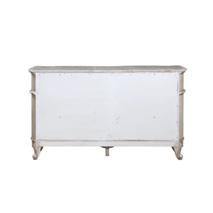 Gorsedd - Dresser With Marble Top - Marble Top & Golden Ivory