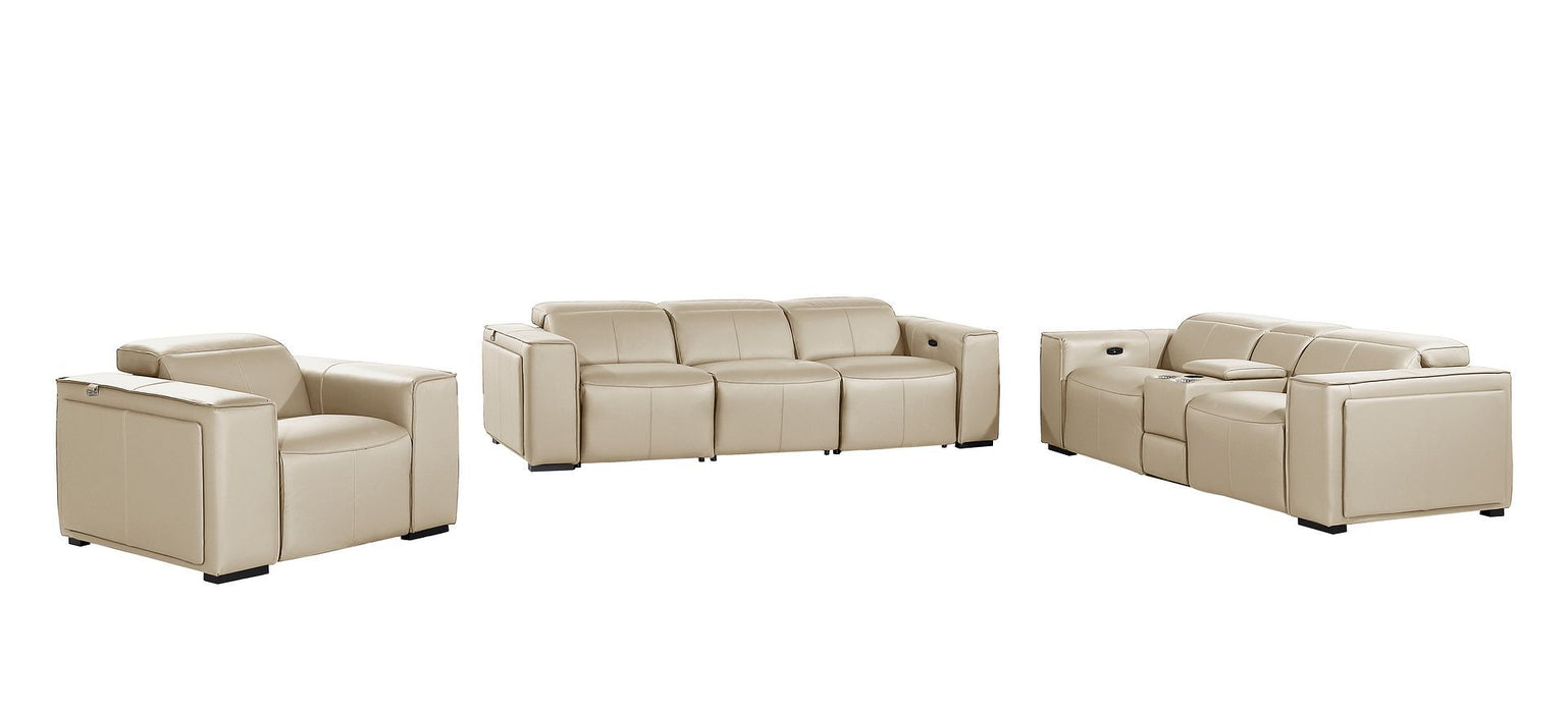 1224 - 7-Piece Modular Power Reclining Sofa, Loveseat & Chair Set In With 6 Power Recliners & Power Headrests