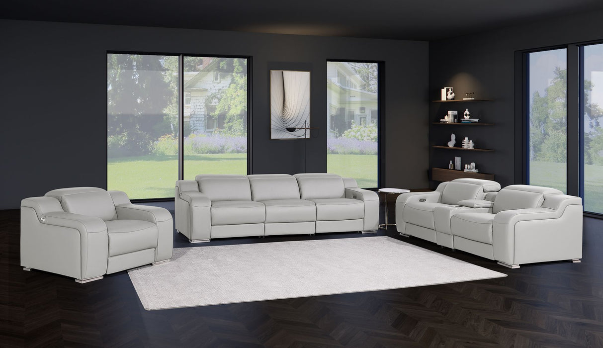 1116 - 7-Piece Modular Power Reclining Sofa, Loveseat & Chair Set In With 6 Power Recliners & Power Headrests
