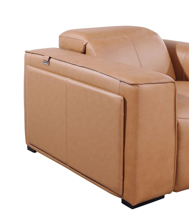 1224 - 8-Piece L-Shaped Sectional Sofa In With 3 Power Recliners & Power Headrests
