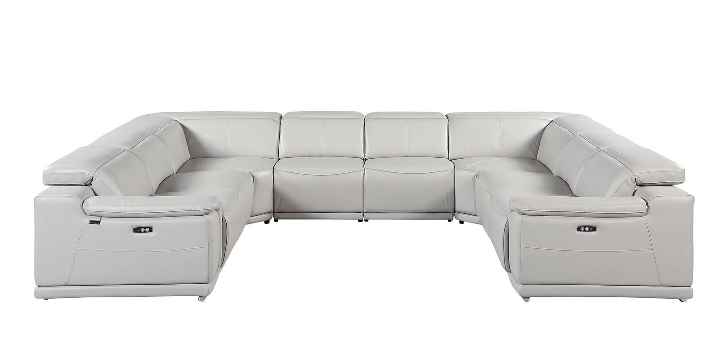 9762 - 8-Piece U-Shaped Sectional Sofa With 4 Power Recliners