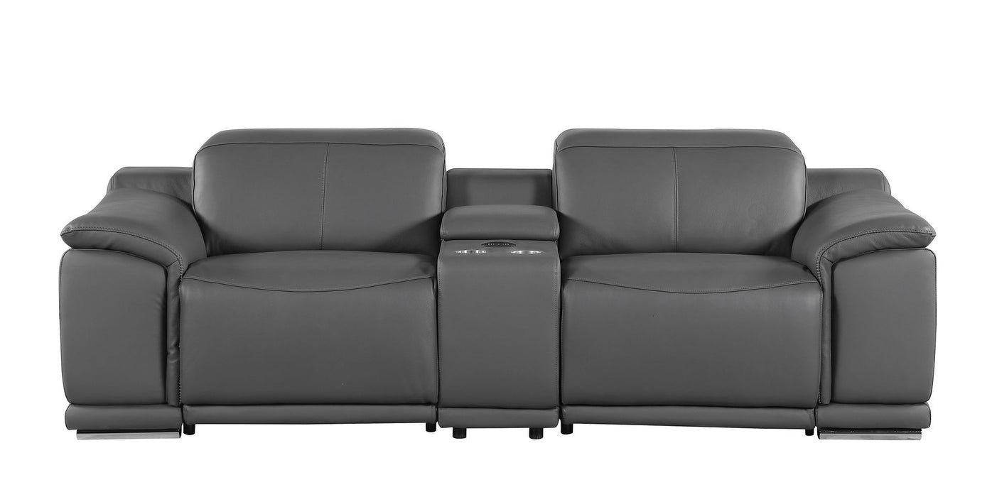 9762 - 3-Piece Modular Power Reclining Console Loveseat With 2 Power Recliners In
