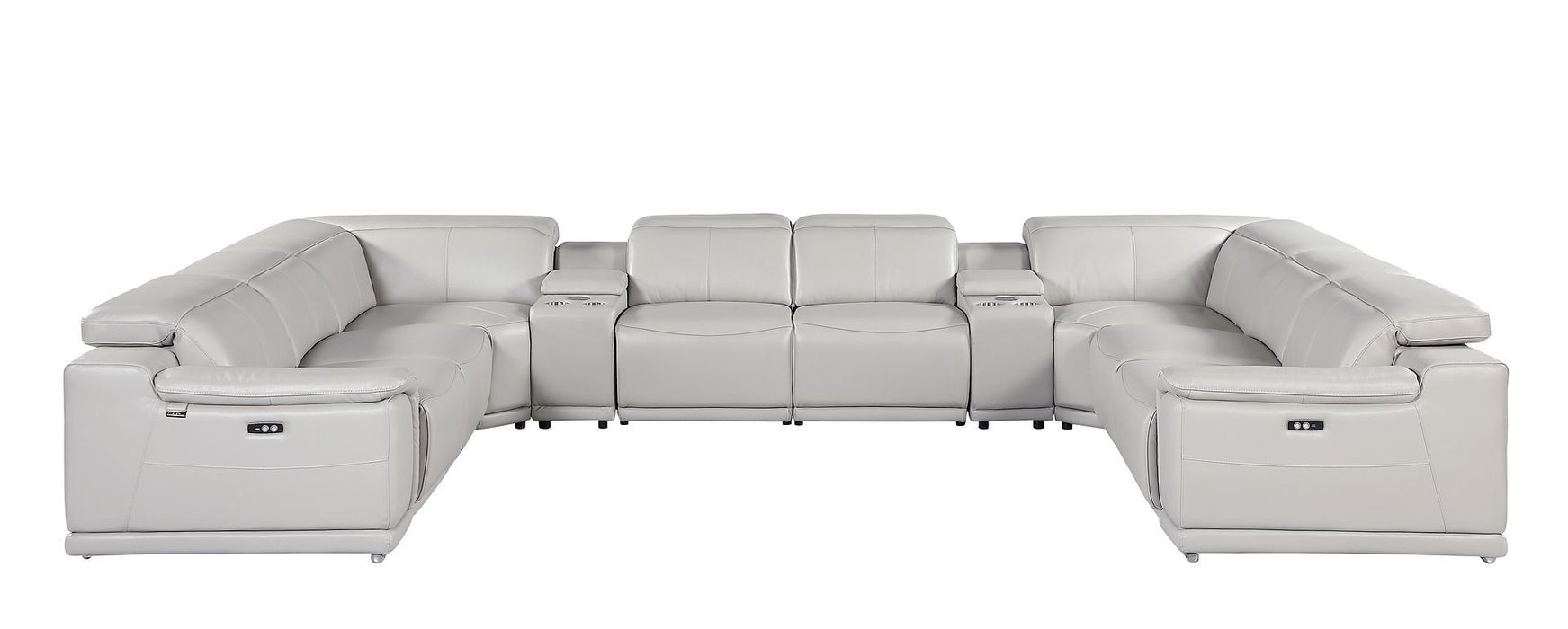 9762 - 10-Piece U-Shaped Sectional Sofa With 4 Power Recliners