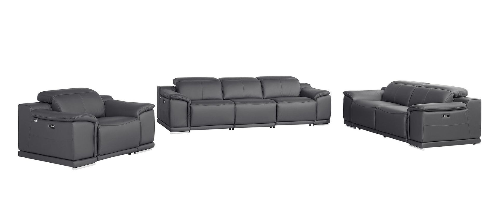9762 - 6-Piece Modular Power Reclining Sofa, Loveseat And Chair Set With 6 Power Recliners In