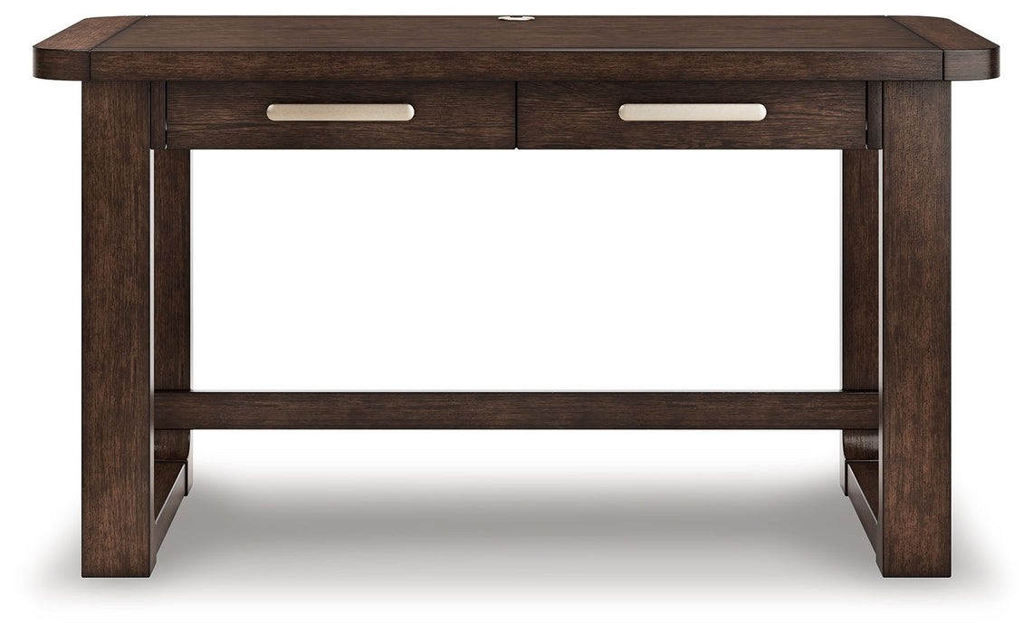 Breckington - Home Office Desk - Dark Brown