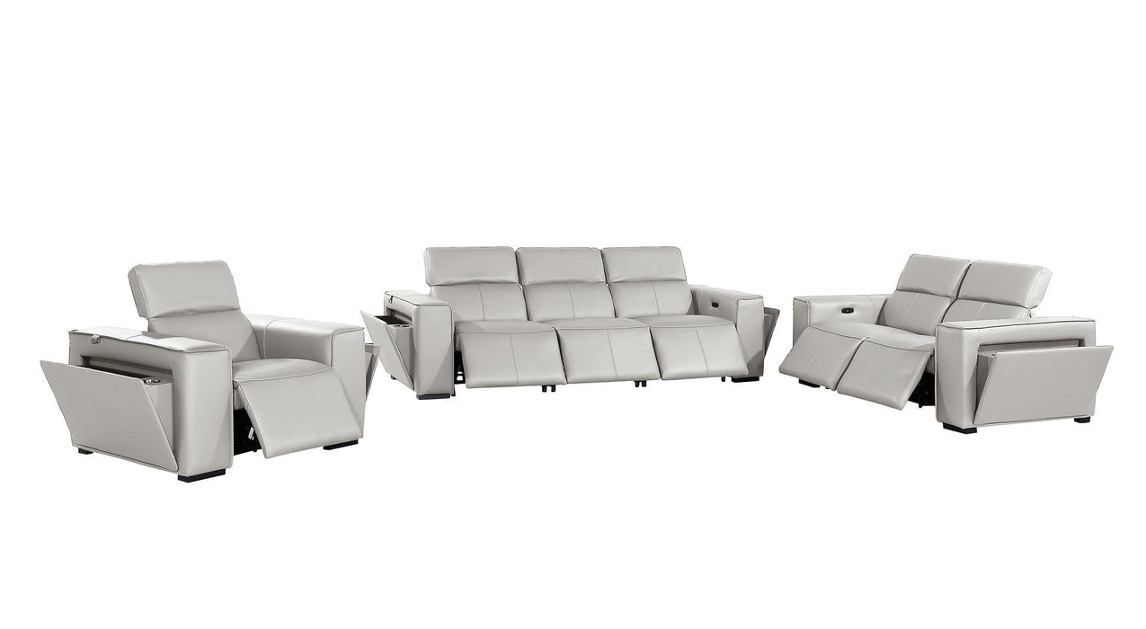 1224 - 6-Piece Modular Power Reclining Sofa, Loveseat & Chair Set In With 6 Power Recliners & Power Headrests
