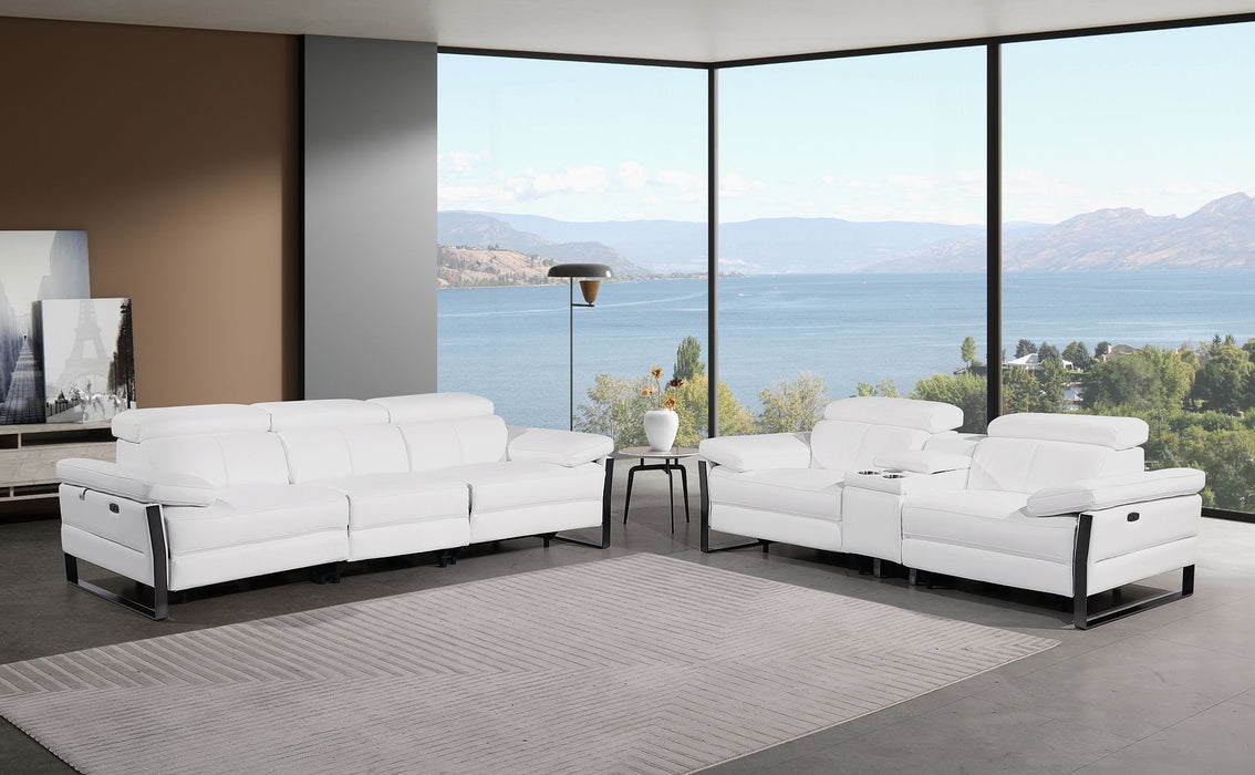 1246 - Modular Power Triple Reclining Sofa And Console Loveseat Set With Power Headrests