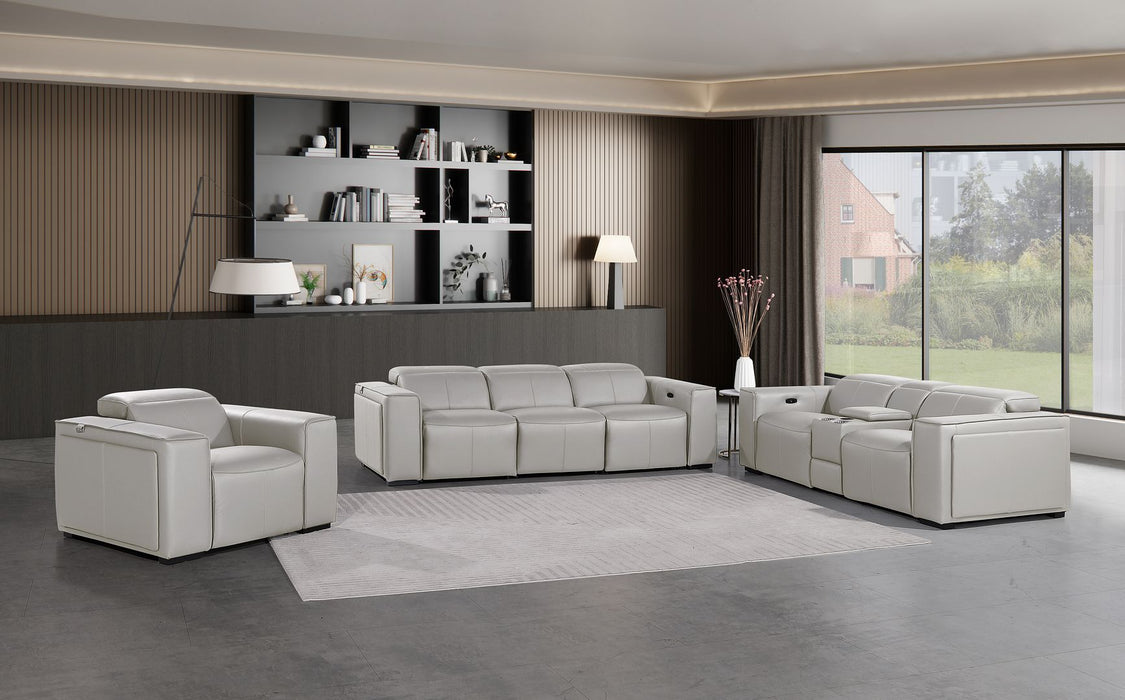 1224 - 7-Piece Modular Power Reclining Sofa, Loveseat & Chair Set In With 5 Power Recliners & Power Headrests