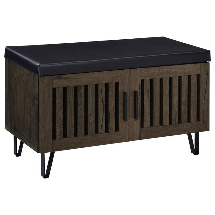 Brixton - 2-Door Padded Entryway Shoe Storage Bench